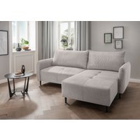 INOSIGN Ecksofa "Mara, L-Form, aktueller Cord Bezug und tolle Farben, schmale Armlehnen", whlw. mit Bettfunktion,Recamiere links/rechts montierbar, Breite 238cm von Inosign