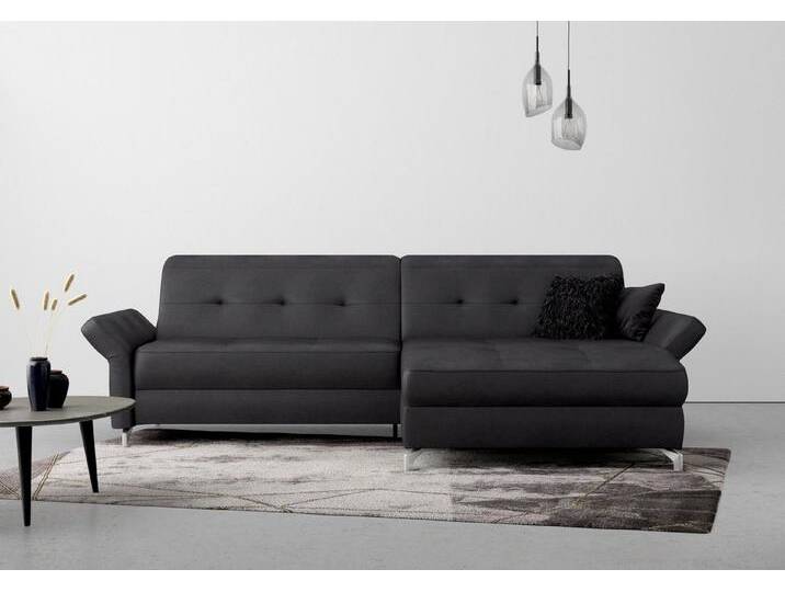 INOSIGN Ecksofa Maredo L-Form, Federkern, grau, mit Kopfteilverstellung und mit Armteilfunktion, anthrazit INOSIGN Ecksofa Maredo L-Form, Federkern, grau, mit Kopfteilverstellung und mit Armteilfunktion, anthrazit von Inosign