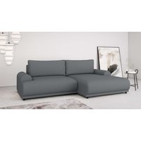 INOSIGN Ecksofa "Marsby, mit Bettfunktion und Bettkasten, Maße: B/H/T 242/65/145 cm", L-Form mit Wellenunterfederung, Recamiere links oder rechts bestellbar von Inosign