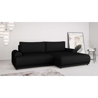 INOSIGN Ecksofa "Marsby, mit Bettfunktion und Bettkasten, Maße: B/H/T 242/65/145 cm", L-Form mit Wellenunterfederung, Recamiere links oder rechts bestellbar von Inosign