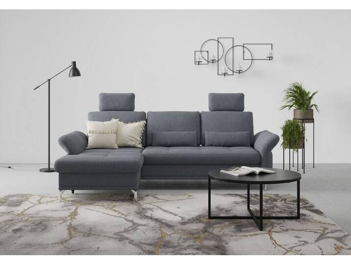 INOSIGN Ecksofa Palm Beach L-Form, Federkern, mit Sitztiefenverstellung, blau grau INOSIGN Ecksofa Palm Beach L-Form, Federkern, mit Sitztiefenverstellung, blau grau von Inosign