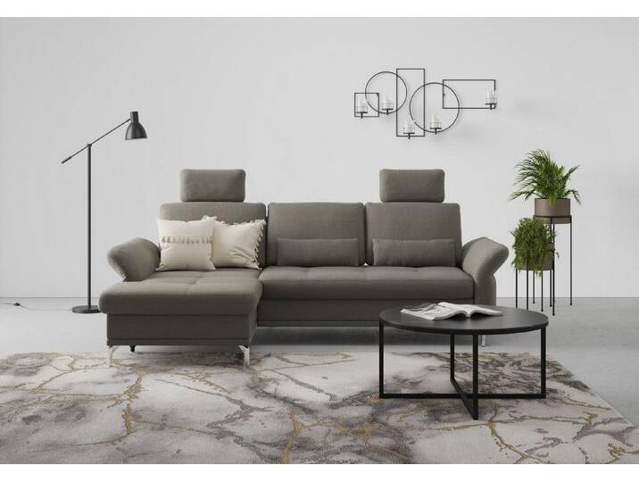 INOSIGN Ecksofa Palm Beach L-Form, Federkern, mit Sitztiefenverstellung, braun von Inosign