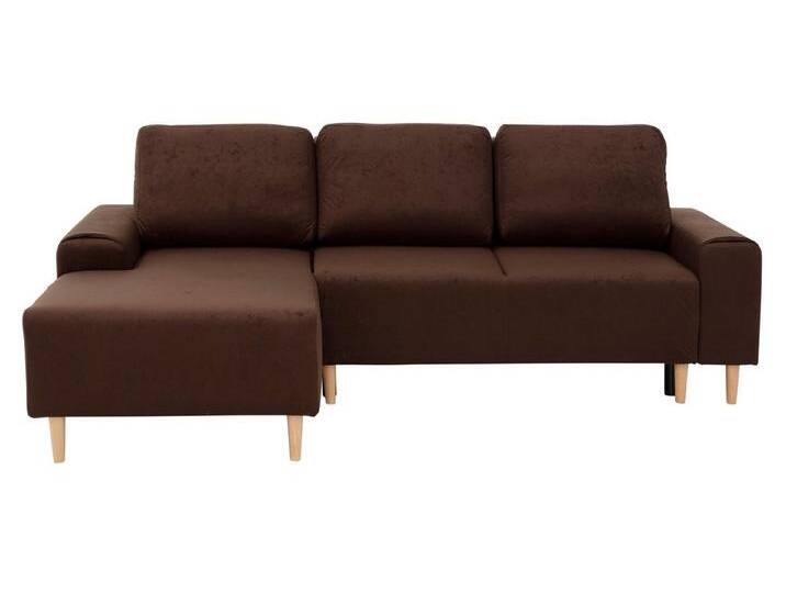 INOSIGN Ecksofa Samu L-Form, braun, mit Bettfunktion-mit Bettkasten, dunkelbraun von Inosign