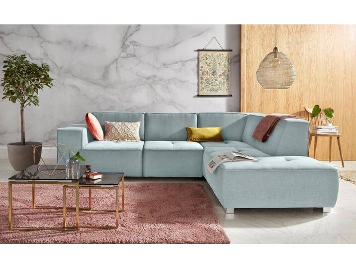 INOSIGN Ecksofa Sapporo L-Form, Federkern, blau, ohne Bettfunktion INOSIGN Ecksofa Sapporo L-Form, Federkern, blau, ohne Bettfunktion von Inosign