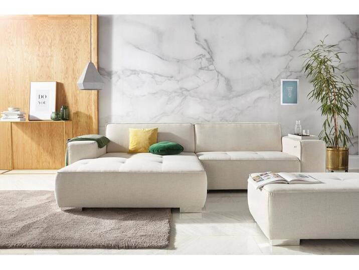 INOSIGN Ecksofa Sapporo L-Form, Federkern, braun, mit elektrischer Vorziehfunktion von Inosign