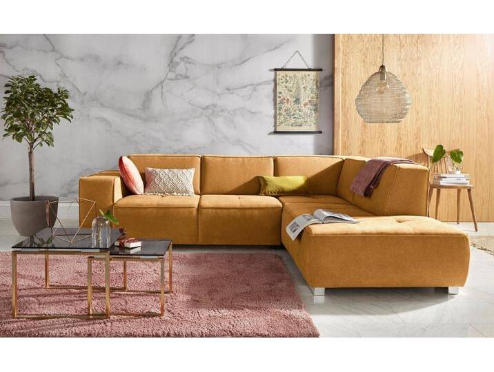 INOSIGN Ecksofa Sapporo L-Form, Federkern, gelb, mit elektrischer Vorziehfunktion INOSIGN Ecksofa Sapporo L-Form, Federkern, gelb, mit elektrischer Vorziehfunktion von Inosign