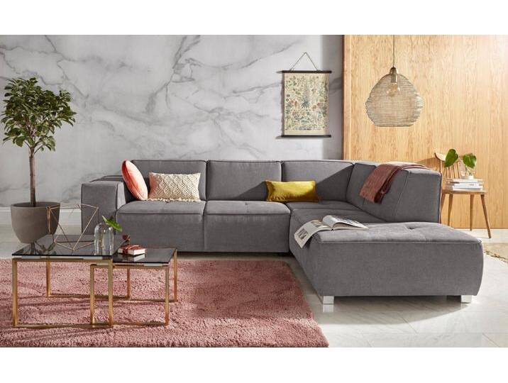 INOSIGN Ecksofa Sapporo L-Form, Federkern, grau, mit elektrischer Vorziehfunktion INOSIGN Ecksofa Sapporo L-Form, Federkern, grau, mit elektrischer Vorziehfunktion von Inosign