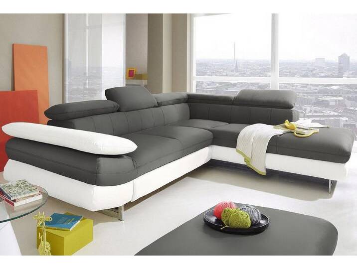 INOSIGN Ecksofa Solution L-Form, mit Arm- & Kopfteilverstellung, grau weiß, mit Bettfunktion INOSIGN Ecksofa Solution L-Form, mit Arm- & Kopfteilverstellung, grau weiß, mit Bettfunktion von Inosign