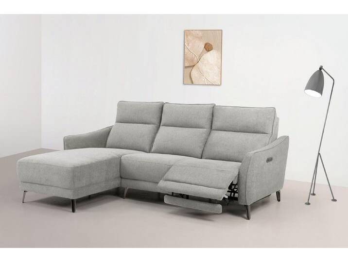 INOSIGN Ecksofa TAYLER 3-Sitzer, L-Form (Breite 239cm), elektr. Relaxfunktion, USB A/C, und Recamiere, Liegefunktion durch Recliner, Federkernpolsterung von Inosign