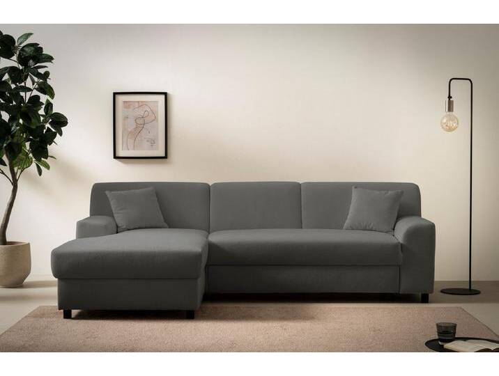DOMO collection Ecksofa Turah 2, L-Form, Cord oder Luxus-Microfaser, komfortabler Federkern, B/T/H: 241/146/79 cm, incl. Zierkissen, grau, dunkelgrau DOMO collection Ecksofa Turah 2, L-Form, Cord oder Luxus-Microfaser, komfortabler Federkern, B/T/H: 241/146/79 cm, incl. Zierkissen, grau, dunkelgrau von Domo-collection