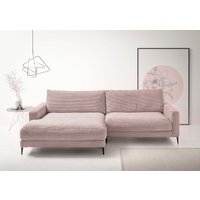 INOSIGN Ecksofa "Downtown, B/T/H: 272/190/84 cm L-Form", weicher Sitzkomfort auch in Cord und Bouclé, incl. Zierkissen von Inosign