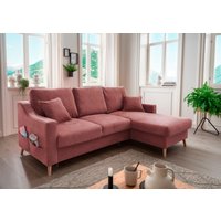 INOSIGN Ecksofa "Valentina L-Form", 2 Zierkissen, mit Seitentasche, ausziehbarer Liegefläche, Bettkasten INOSIGN Ecksofa "Valentina L-Form", 2 Zierkissen, mit Seitentasche, ausziehbarer Liegefläche, Bettkasten von Inosign