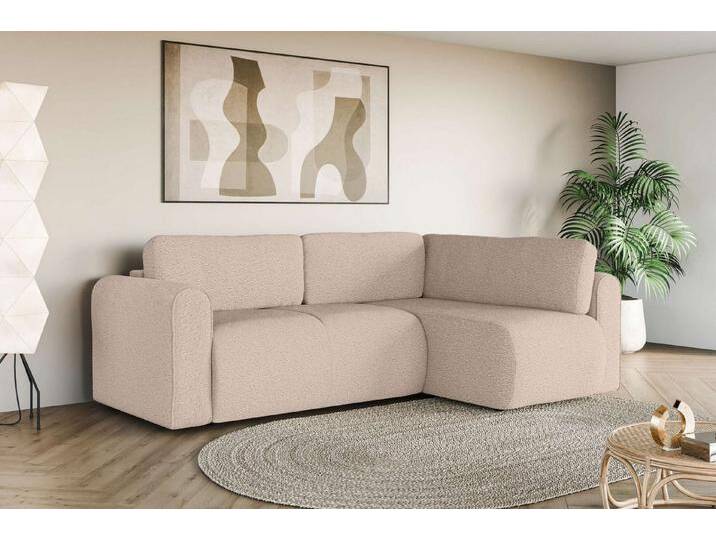 INOSIGN Ecksofa Zacharia wahlweise Schlafsofa mit Bettkasten, B/T/H 250/166/86 cm, L-Form mit Wellenunterfederung, Ottomane rechts oder links bestellbar, beige INOSIGN Ecksofa Zacharia wahlweise Schlafsofa mit Bettkasten, B/T/H 250/166/86 cm, L-Form mit Wellenunterfederung, Ottomane rechts oder links bestellbar, beige von Inosign