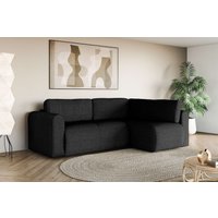 INOSIGN Ecksofa "Zacharia wahlweise Schlafsofa mit Bettkasten, B/T/H 250/166/86 cm", L-Form mit Wellenunterfederung, Ottomane rechts oder links bestellbar von Inosign
