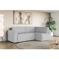 INOSIGN Ecksofa "Zacharia wahlweise Schlafsofa mit Bettkasten, B/T/H 250/166/86 cm", L-Form mit Wellenunterfederung, Ottomane rechts oder links bestellbar von Inosign