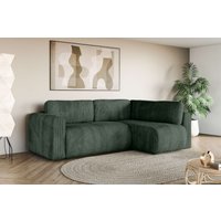 INOSIGN Ecksofa "Zacharia wahlweise Schlafsofa mit Bettkasten, B/T/H 250/166/86 cm", L-Form mit Wellenunterfederung, Ottomane rechts oder links bestellbar von Inosign