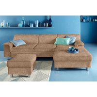 INOSIGN Ecksofa "Jamie, modern und elegant, Fußhöhe 9cm, L-Form,", wahlweise mit Bettfunktion von Inosign