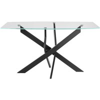 INOSIGN Esstisch "Kairi, TOPSELLER", Glastischplatte, pulverbeschichtetem Metallgestell, zwei Tischbreiten von Inosign
