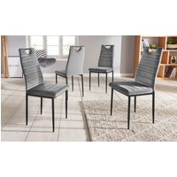 INOSIGN Esszimmerstuhl (Set) 4 Stk.(2 oder 4 Stück) mit Samtbezug, Rückenlehne mit Griff zum Zurückziehen von Inosign