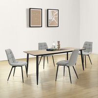 INOSIGN Esszimmerstuhl "Arhus, TOPSELLER" (Set) 2 Stk.Küchenstuhl mit weichem Samtvelours Bezug, pflegeleichtes Material von Inosign