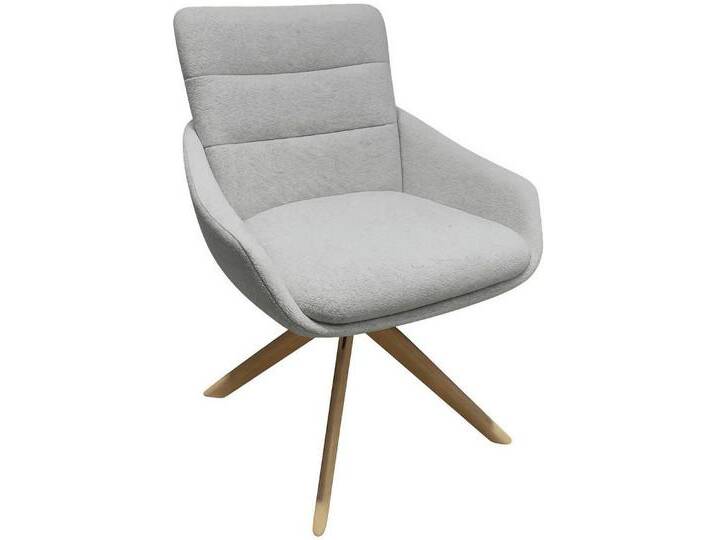 INOSIGN Esszimmerstuhl Asly (1 St), mit hochwertigem Webstoff, Holzgestell und 360°-Funktion, grau, grau von Inosign