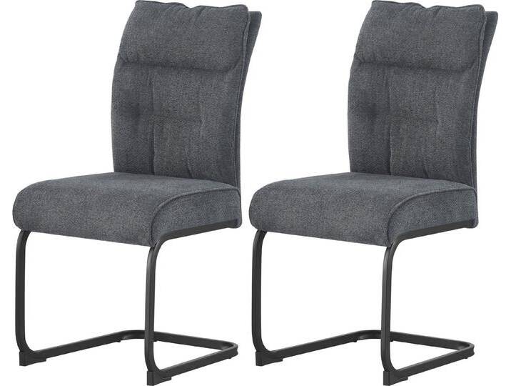 INOSIGN Esszimmerstuhl BARRIE, 2er Set, mit Metallgestell in matt schwarz (Set, 2 St), in verschiedenen Farben, Belsatbarkeit pro Stuhl 120 kg, mit Armlehne von Inosign