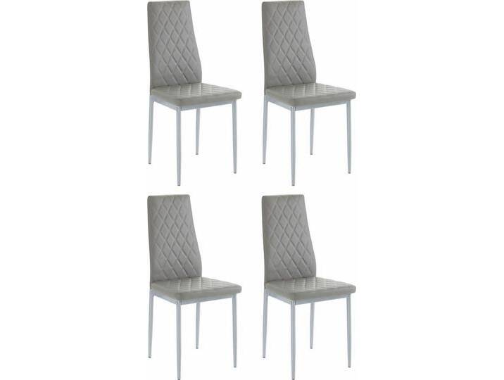 INOSIGN Esszimmerstuhl Brooke (Set, 4 St), (2 oder 4 Stück) Bezug in Kunstleder, grau, 4 St., grau von Inosign
