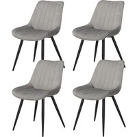 INOSIGN Esszimmerstuhl "Fairview, TOPSELLER, OTTOs Choice" (Set) 4 Stk.Polsterstuhl mit weichem Samtveloursbezug, Metallgestell von Inosign