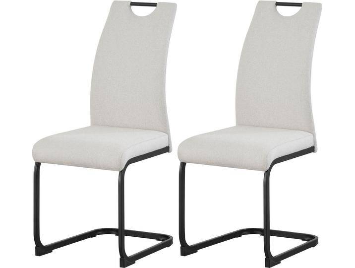 INOSIGN Esszimmerstuhl KANATA, 2er Set, mit Metallgestell in matt schwarz (Set, 2 St), in verschiedenen Farben, Belsatbarkeit pro Stuhl 120 kg, mit Griffloch von Inosign