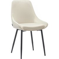 INOSIGN Esszimmerstuhl "Niam, Polsterstuhl" () 2er Set, schwarze Metallbeine, pflegeleichter Samtvelours Bezug von Inosign