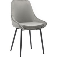 INOSIGN Esszimmerstuhl "Niam, Polsterstuhl" () 2er Set, schwarze Metallbeine, pflegeleichter Samtvelours Bezug von Inosign