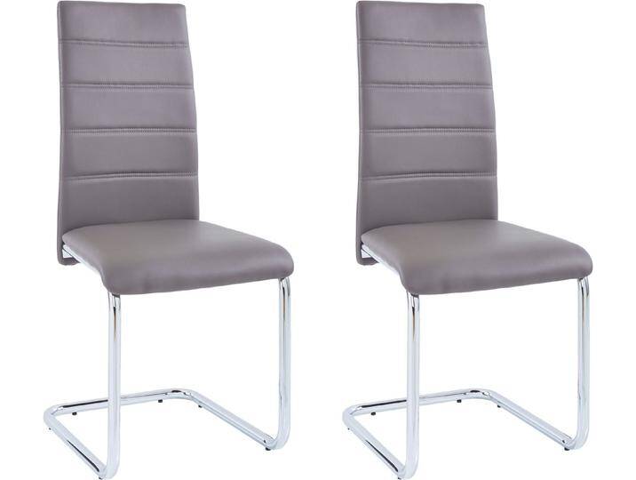 INOSIGN Freischwinger Adora (Set, 4 St), (2 oder 4 Stück) Bezug in Kunstleder, verchromtes Metallgestell, braun, 4 St., schlamm von Inosign