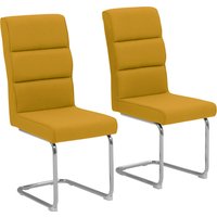 INOSIGN Freischwinger "Lano", Webstoff, im 2er Set, Sitz gepolstert, Gestell aus Metall, Sitzhöhe 50 cm von Inosign