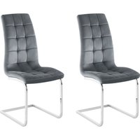 INOSIGN Freischwinger "Lola" (Set) 2 Stk.2 oder 4 Stück, Bezug in Kunstleder oder Samtsoff, chrom Metallgestell von Inosign