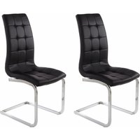 INOSIGN Freischwinger "Lola" (Set) 2 Stk.2 oder 4 Stück, Bezug in Kunstleder oder Samtsoff, chrom Metallgestell von Inosign