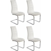 INOSIGN Freischwinger "Lola" (Set) 4 Stk.2 oder 4 Stück, Bezug in Kunstleder oder Samtsoff, chrom Metallgestell von Inosign