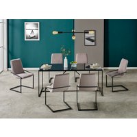 INOSIGN Freischwinger "Vitus" (Set) 2 Stk.aus schönem weichen Samtvelours Bezug, in verschiedenen Farbvarianten von Inosign