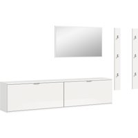 INOSIGN Garderoben-Set, (4 St.), Trondheim, Garderobenset 4-tlg.Breite 237 cm, Flur, Diele, Kombination von Inosign