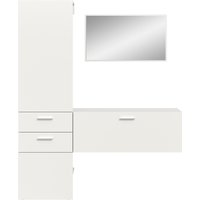 INOSIGN Garderoben-Set, (Set, 3 St.), Lumo, Garderobenset Breite 156 cm, Spiegel, 2 Schubladen, Flur, Diele von Inosign