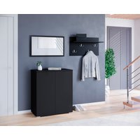 INOSIGN Garderoben-Set "PARIS/ TOKYO", (Komplett-Set, 3 St.), Kompaktgarderobe Breite 150cm mit Spiegel für Ihren Eingangsbereich von Inosign