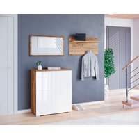 INOSIGN Garderoben-Set "PARIS/ TOKYO", (Komplett-Set, 3 St.), Kompaktgarderobe Breite 150cm mit Spiegel für Ihren Eingangsbereich von Inosign