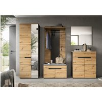 INOSIGN Garderoben-Set "REHAT, TOPSELLER, 5-teilig, Breite 255 cm, individuell erweiterbar" Set, bestehend aus: Schrank, Sitzbank, Sitzkissen, Paneel, Spiegel, Kommode, 6 Stk. tlg. von Inosign