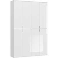 INOSIGN Garderoben-Set "Trondheim, Breite 122cm, best. aus 2 Schränken, 8 Türen, 18 Fächer", (Set, 2 St.), inkl. ausziehbarer Kleiderstange, Garderobenschrank, Kleiderschrank von Inosign