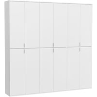 INOSIGN Garderoben-Set "Trondheim, Breite 183 cm, best. aus 3 Schränken, 12 Türen, 27 Fächer", (Set, 3 St.), inkl. ausziehbarer Kleiderstange, Garderobenschrank, Kleiderschrank von Inosign