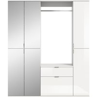 INOSIGN Garderoben-Set "Trondheim, Breite 152 cm, 5-teilig, bestehend aus:", (Set, 4 St.), 2x Garderobenschrank, 1 Kommode, 1 Garderobenstange, 1 Ablageboden von Inosign