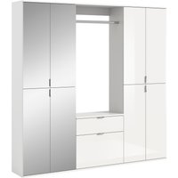 INOSIGN Garderoben-Set "Trondheim, Breite 183 cm, 5-teilig, bestehend aus:", (Set, 4 St.), 2x Garderobenschrank, 1 Kommode, 1 Garderobenstange, 1 Ablageboden von Inosign