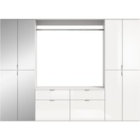 INOSIGN Garderoben-Set "Trondheim, Breite 243 cm, 5-teilig, bestehend aus:", (Set, 4 St.), 2x Garderobenschrank, 1 Kommode, 1 Garderobenstange, 1 Ablageboden von Inosign