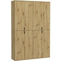 INOSIGN Garderoben-Set "Trondheim, Breite 122cm, best. aus 2 Schränken, 8 Türen, 18 Fächer", (Set, 2 St.), inkl. ausziehbarer Kleiderstange, Garderobenschrank, Kleiderschrank von Inosign