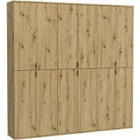 INOSIGN Garderoben-Set "Trondheim, Breite 183 cm, best. aus 3 Schränken, 12 Türen, 27 Fächer", (Set, 3 St.), inkl. ausziehbarer Kleiderstange, Garderobenschrank, Kleiderschrank von Inosign