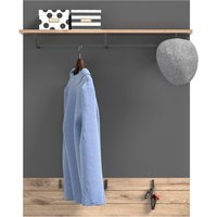INOSIGN Garderobenpaneel "Riga, Höhe 117 cm, mit Hutablage, Kleiderstange, 3 Haken" Wandpaneel, Paneel, Wandhaken, Wandboard von Inosign